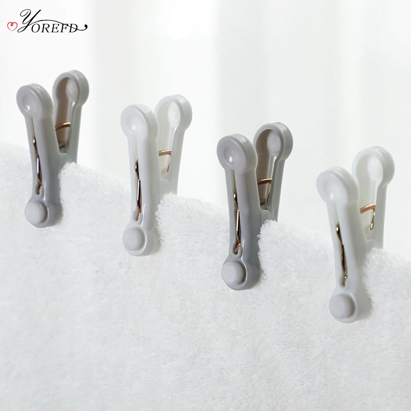 OYOREFD 16 шт./компл. Портативный пластиковые прищепки для одежды ветрозащитный