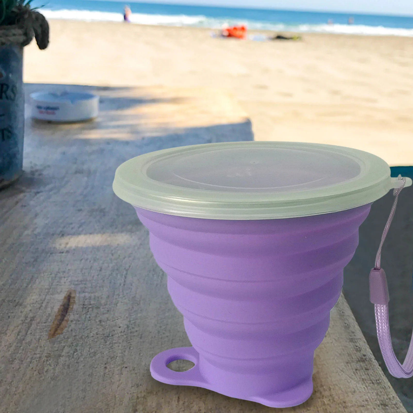 

Portable Drinking Collapsible Cup Folding Travel Silicone Mug