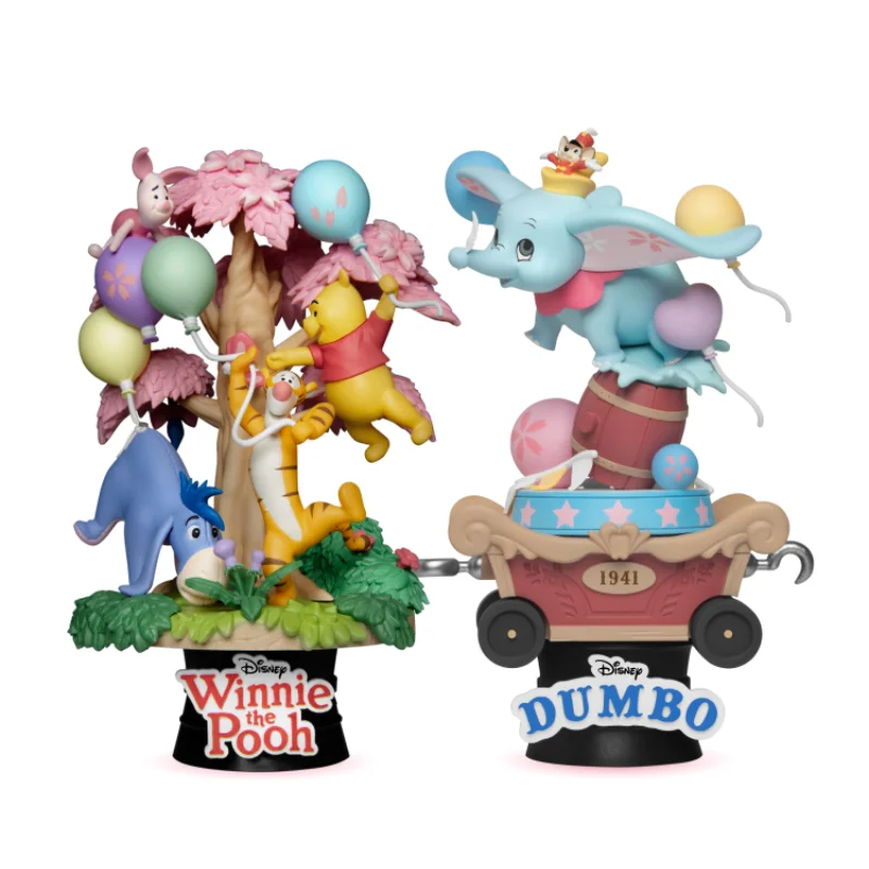 

Disney авторизованный Винни-Пух, Дамбо Сакура, версия, анимационная сцена, декоративная модель, фигурки, игрушки, хобби, праздничный подарок