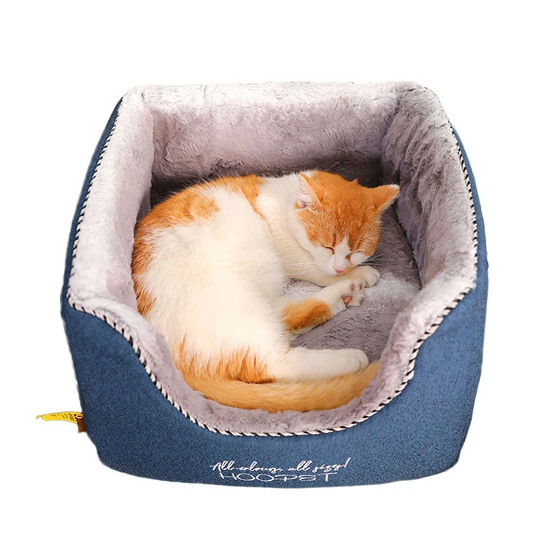 RFWCAK кровать для питомца кошки согревающая Питомник Кровать собаки домик зимний