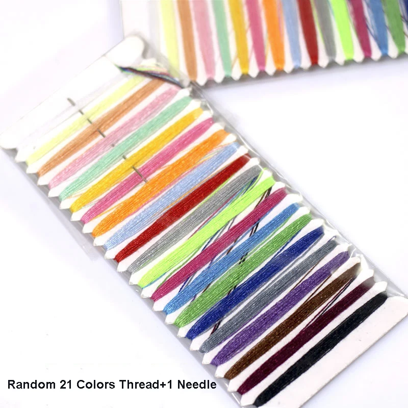 Portable Sewing Kit Thread Needle Set embroidery DIY Line Branch Threads Floss Skein Cross Stitch Travel Household Tools | Дом и сад