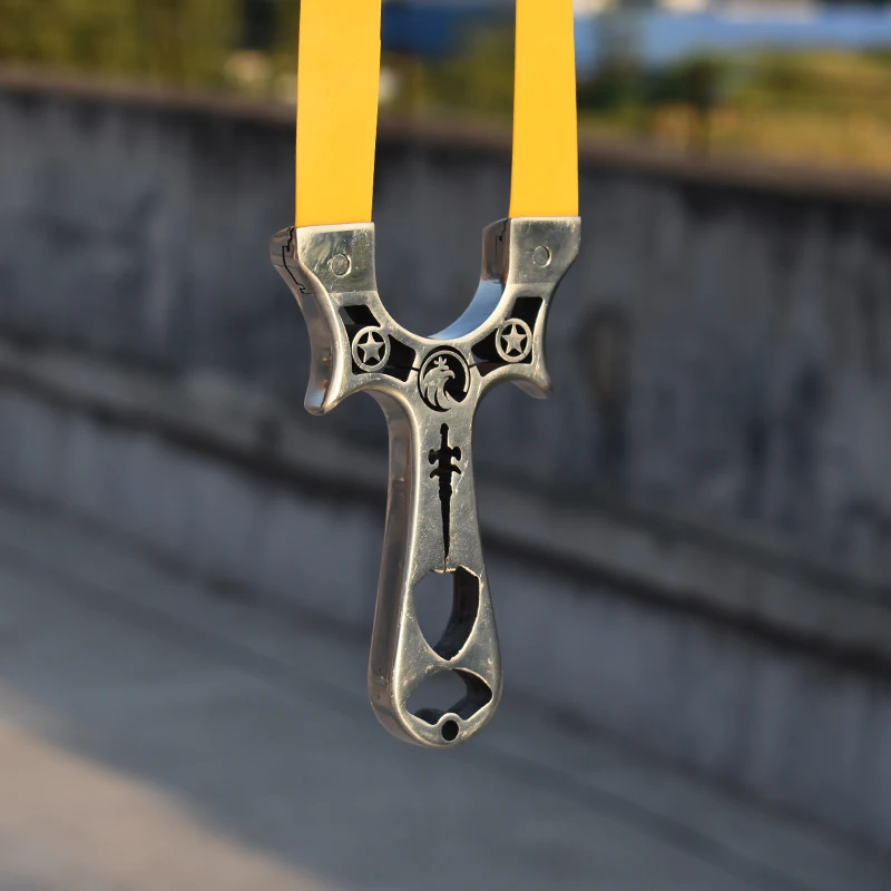 High-quality Metal Slingshot with Flat Rubber Band Screw Clip Design Easy To Install Professional Shooting Accessories | Спорт и