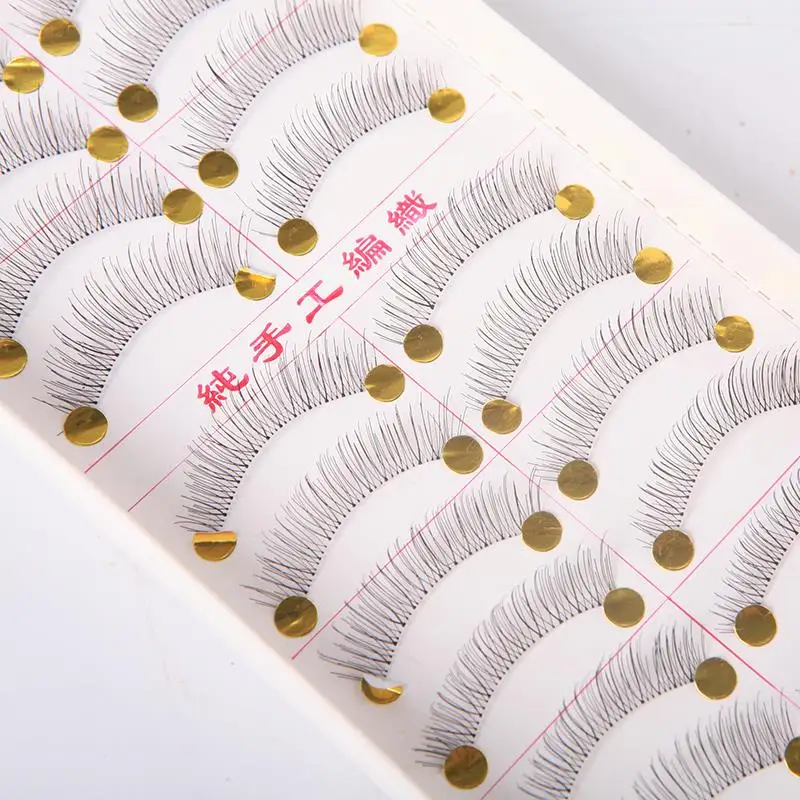 

10 Pairs Handmade Fake Eye Lashes Natural Long Thick False M01240 shipping Eyelashes Free P4X7
