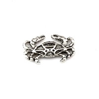 200pcs tibetan silver single side crab alloy pendants for jewelry making findings 12 5x19 5mm a 613