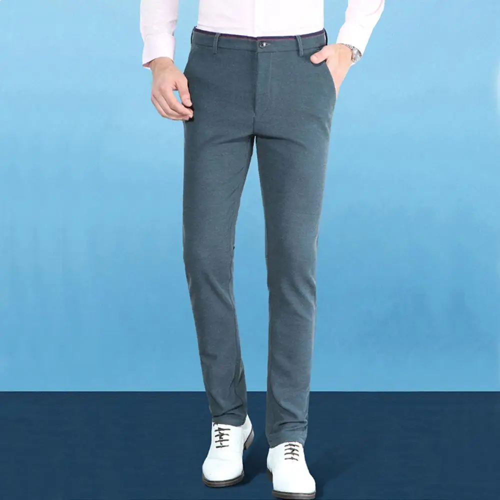 Новинка 2020 мужские повседневные деловые брюки NIGRITY эластичные облегающие прямые