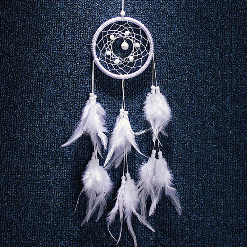Ручной работы перо колокольчики Ловец снов автомобиль кулон украшения для