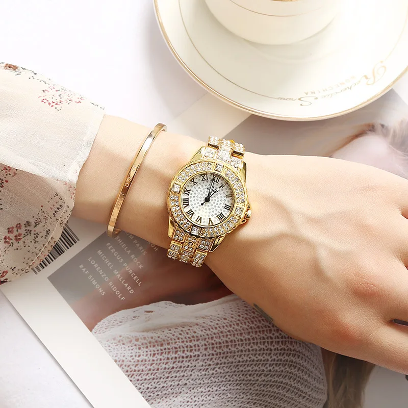 Montre femme, новинка, женские часы, стразы, женский браслет, наручные часы, женские модные часы, женские аналоговые кварцевые часы из сплава, BM207