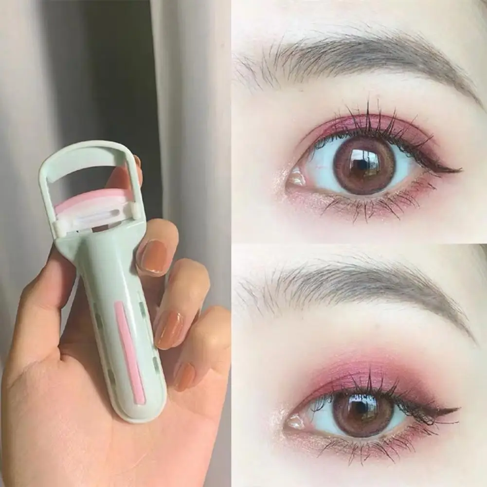 

Eyelash Curler Portable Handheld Long Lasting Easy to Use ABS Pain Free Eyelash Curling Clip for Girl