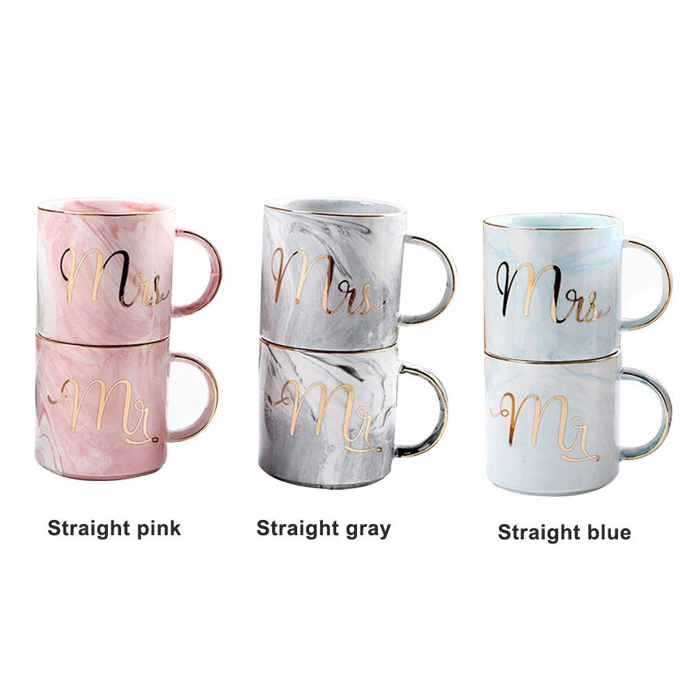 Мраморный узор кошка Золотая керамическая чашка благородный и элегантный кофе