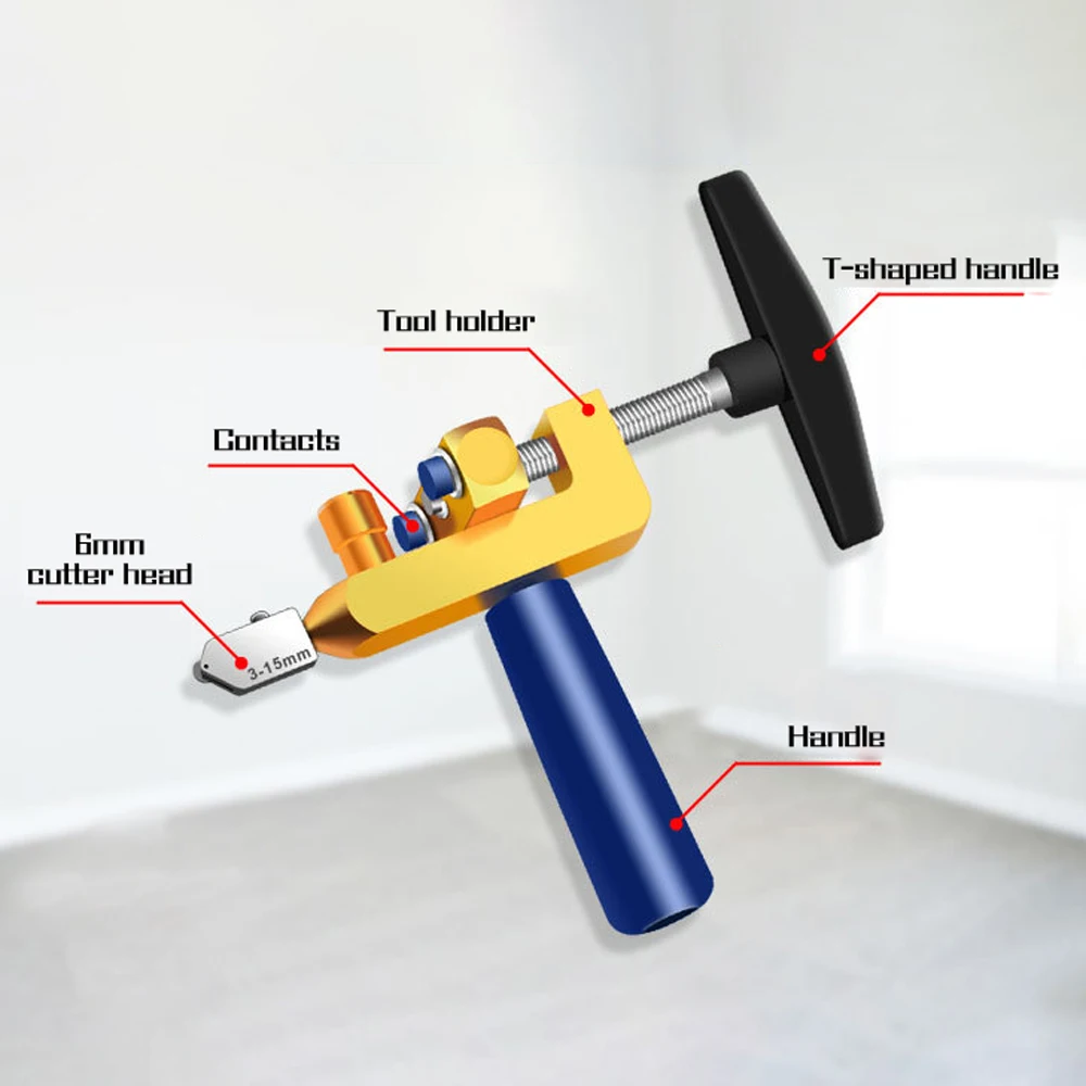 Портативный ручной Стекло плитка открывалка сменный резак головки Керамика