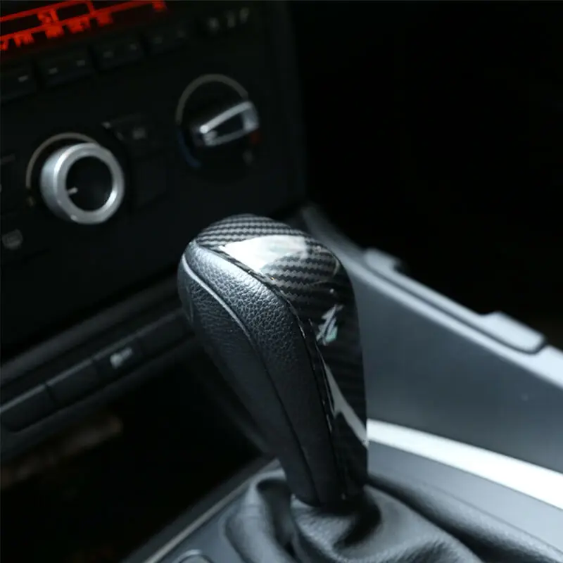 Carbon Fiber Style Shift Knob trim Cover Replacement Inner 1Pc Practical | Автомобили и мотоциклы