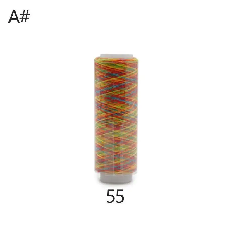 402/s тонкая линия, цветная нить для шитья, радужная линия, градиентная линия для швейной машины, многоцветная линия, аксессуары для одежды - Цвет: 1