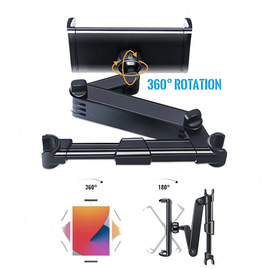 tablet car phone holder rear seat support pillow stand headrest soporte mount bracket incar for iphone ipad tablet 4 11 inch free global shipping