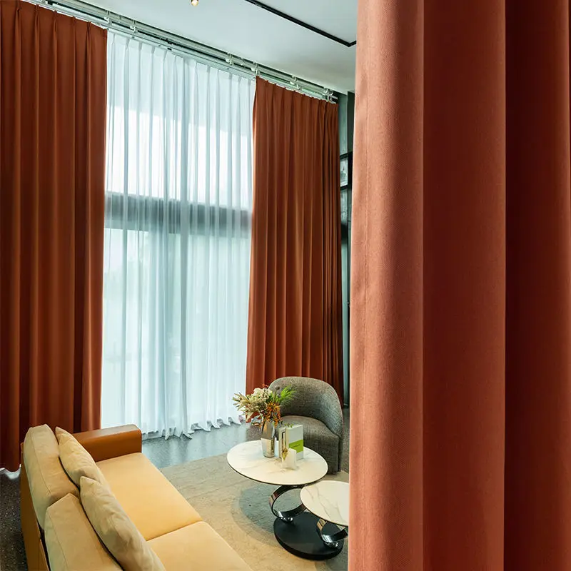 

Modern Heat Insulation Sunscreen Soundproof Curtains Bedroom Living Room Thick Full Blackout Curtains Curtains Minimalism