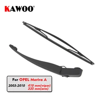 kawoo car rear wiper blade blades back window wipers arm for opel meriva a hatchback 2003 2010 410mm auto windscreen blade