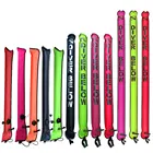 Закрытый маркер для поверхности подводного плавания, 1,1-1,8 м, буй SMB для дайвинга, восходящая сигнальная трубка для дайвинга, Сосиска для подводного плавания с авариями