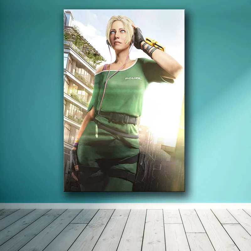 Unframed The Poster Decoration Painting of Tom Clancy's Rainbow Six Siege on HD Canvas canvas painting art oil | Дом и сад