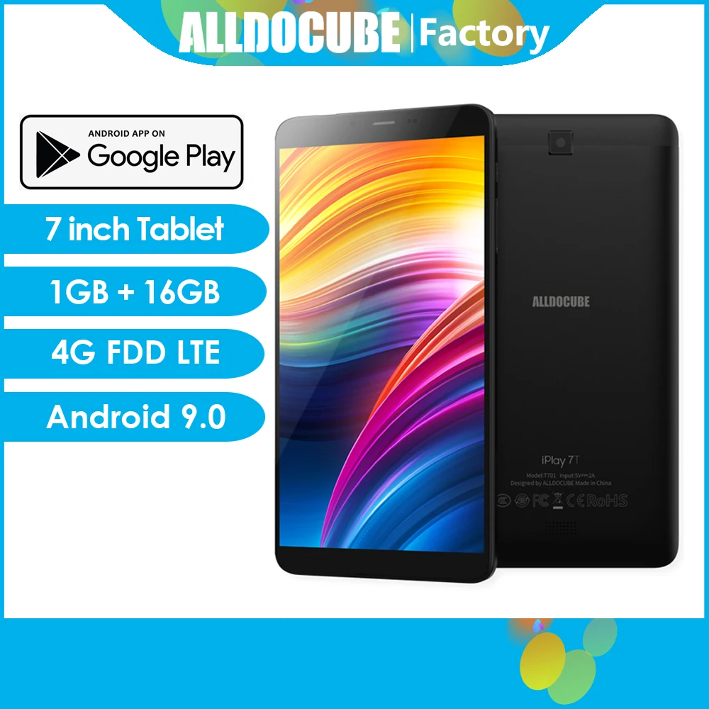 ALLDOCUBE iPlay 7T 4G LTE детский планшет 7 &quotHD iPS Android 9 0 планшеты 16 Гб ПЗУ Поддержка 256 ГБ