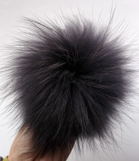 Зимние женские вязаные шапки с помпонами из натурального Лисьего меха
