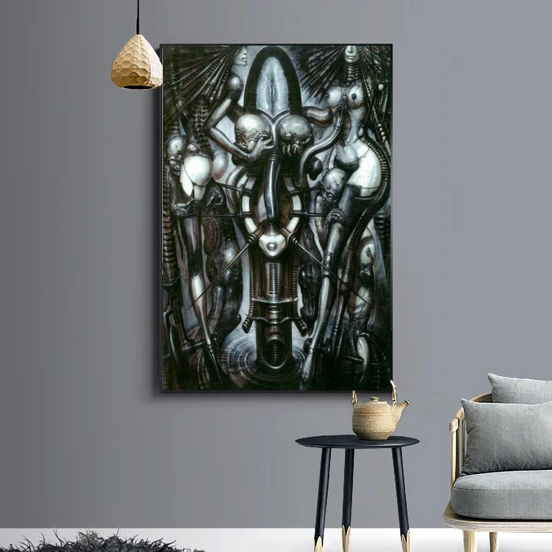 Ведьмы танец HR Giger LI ужас Кино Искусство Холст постер картина Картина на живописи
