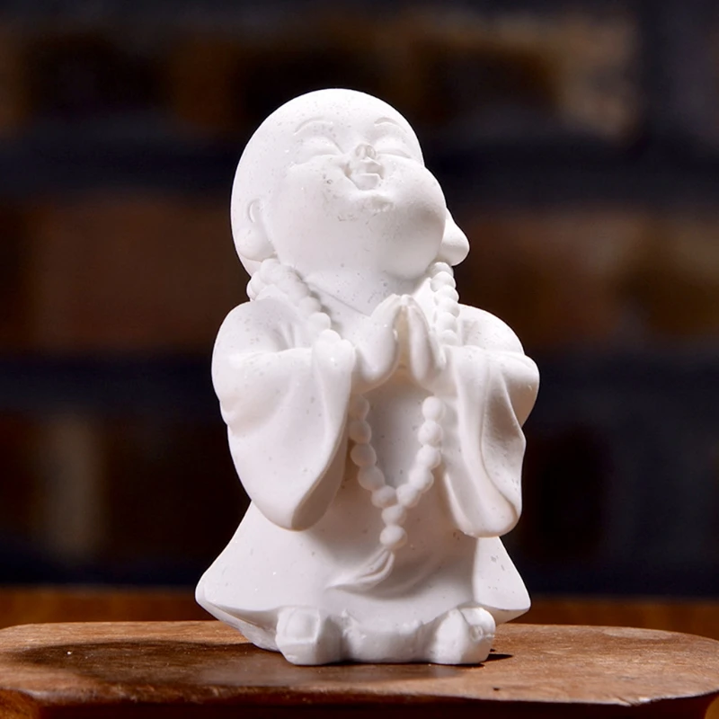 Орнамент из смолы для аквариума минималистичные украшения Будды аквариумные