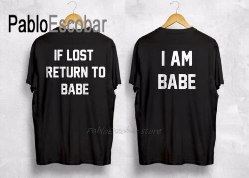 Valentine's Day Gift If Lost Return To Babe I Am Couple Clothes T Shirt For Loves Short Sleeve Matching Wifey Husband Funny | Мужская