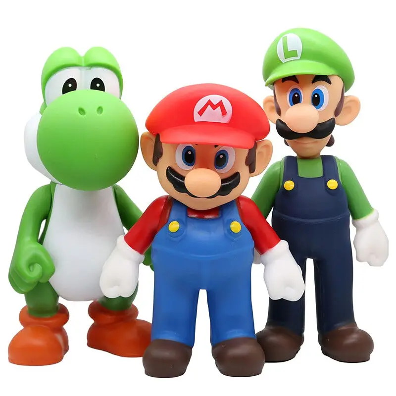 

Game Anime Super Mario Odyssey Luigi Mario Action Figure Large Ornaments Collection Decoration Model Kids Toy Christmas Gifts