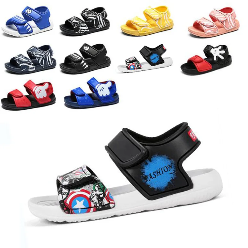 Сандалии для мальчиков Нескользящие пляжные водонепроницаемые дышащие