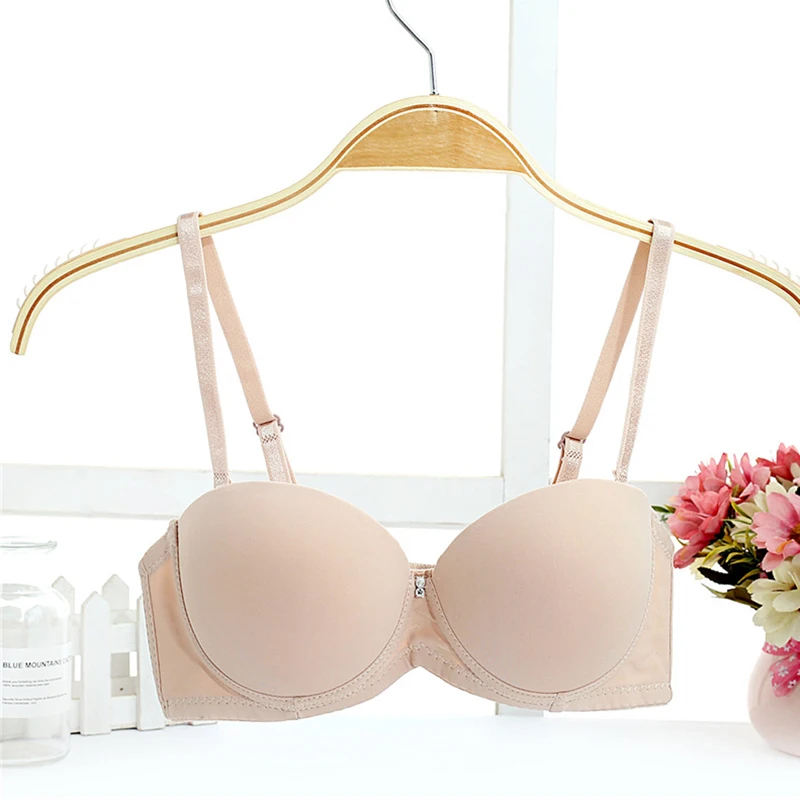 

Push Up Bra For Sexy Women Lingerie Underwear Lady Solid Seamless 1/2 Cup Bra Padded Push Up Bras Underwire Bra Tracksuit