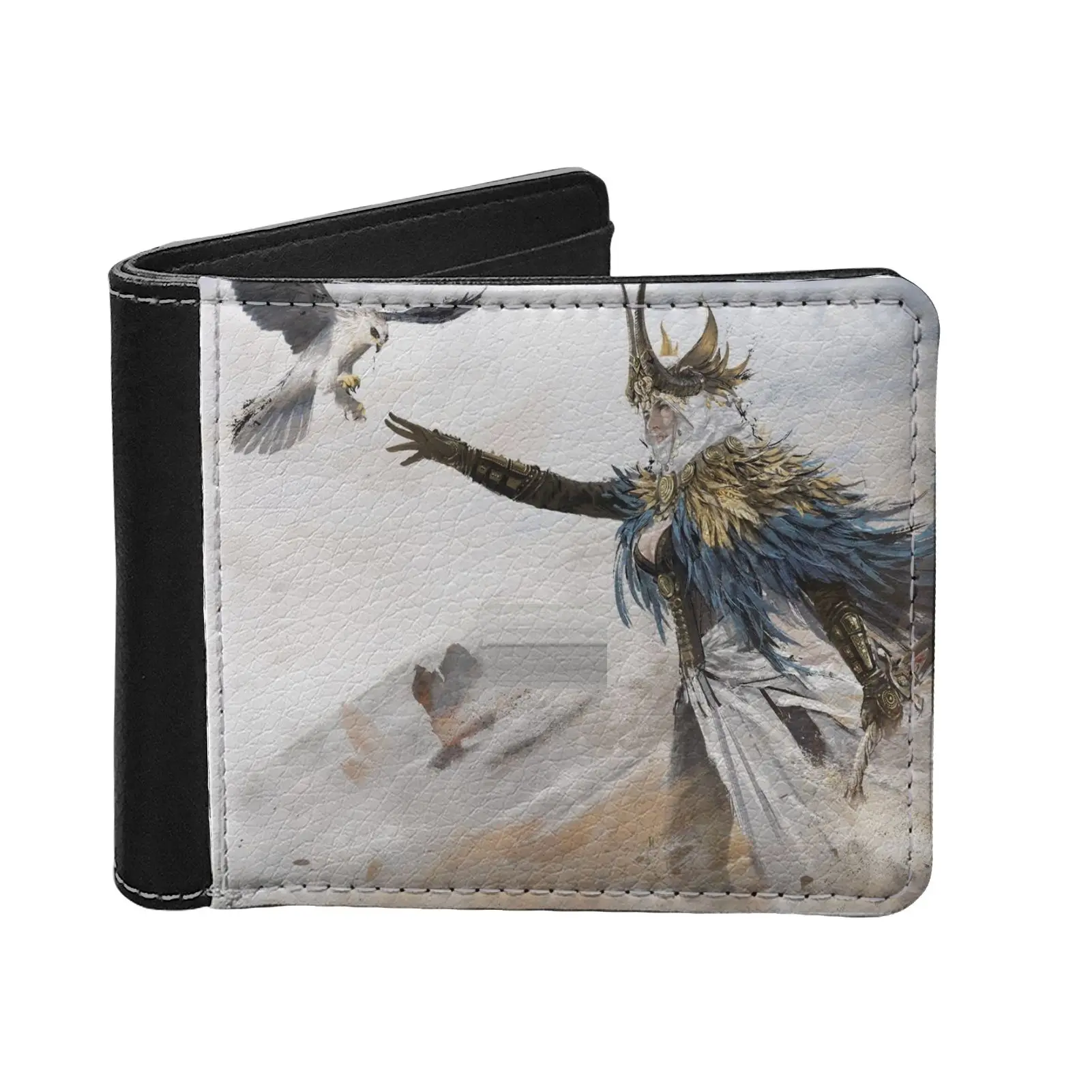 

Men PU Leather Naraka: Bladepoint Men Wallet Wuxia Clutch Money Purse Teenager Design Short Bag Purse Wallet For Unisex