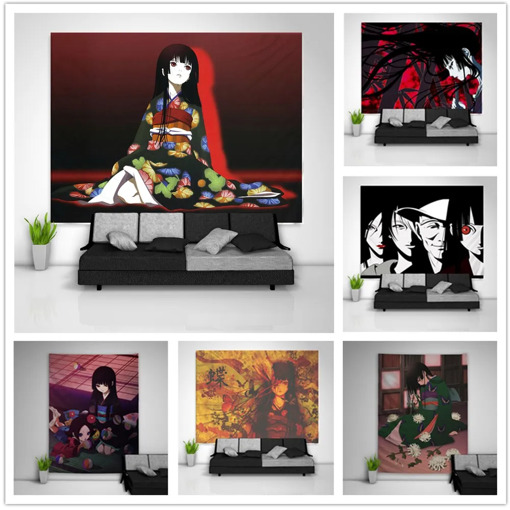Картина на холсте Hell Girl Jigoku Shoujo Kikuri Enma искусство на стену скандинавские плакаты на холсте картины на стену Декор для дома для гостиной и детей