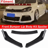 3pcs car body kit protector diffuser front bumper lip splitter spoiler accessories for vw for golf 4dr 6r 2013