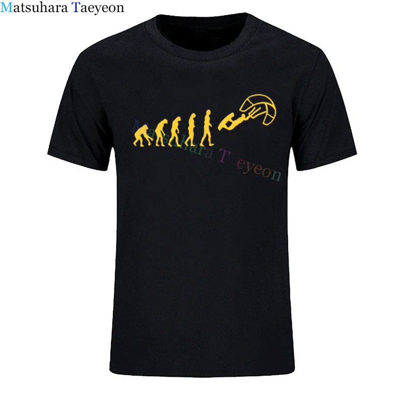 Забавная футболка Kitesurf Surfinger Evolution Kite Boarding 100% хлопковая с короткими рукавами и