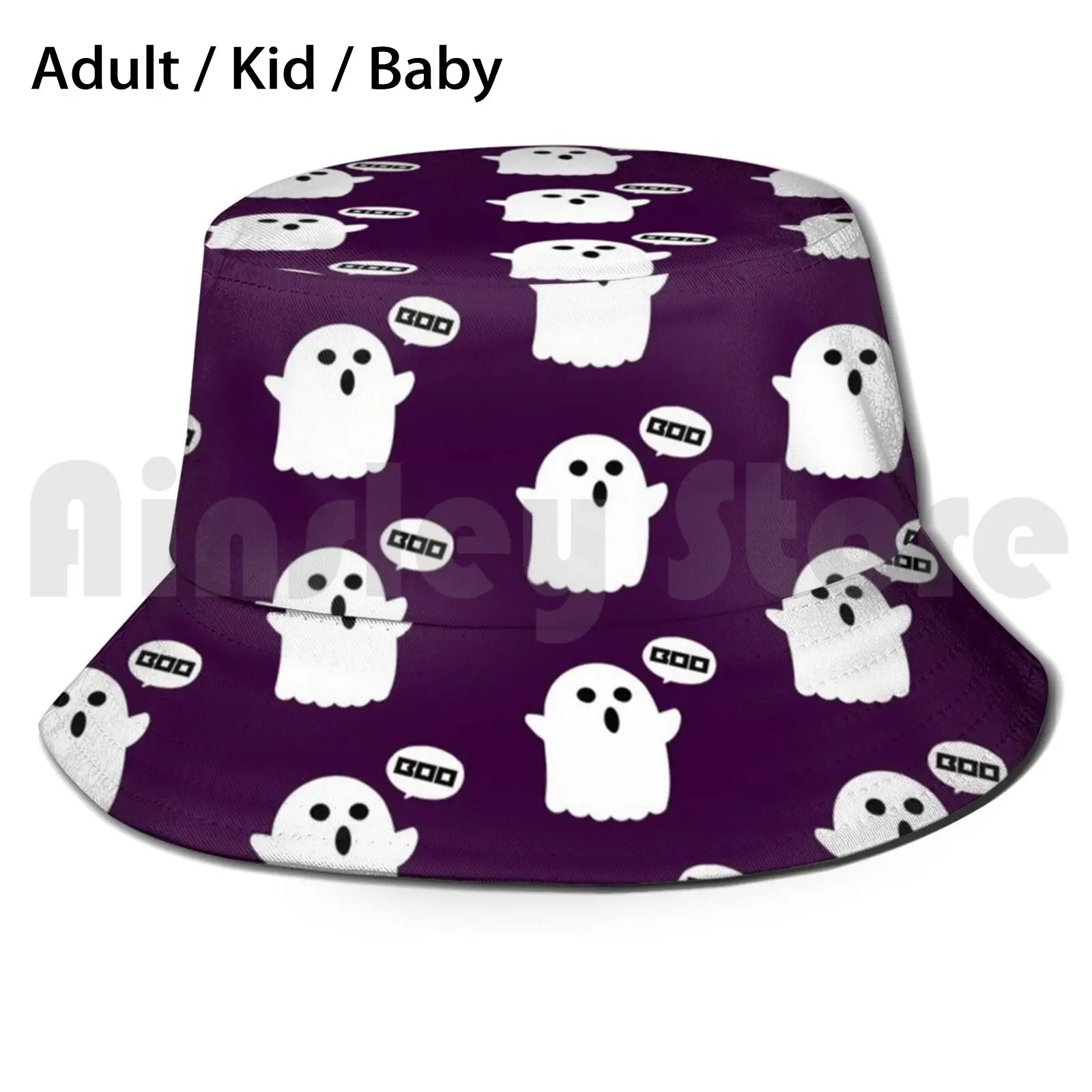 

Boo! Sun Hat Foldable UV Protection Ghost Boo Halloween Ghoul