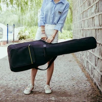 electric guitar case bass folk bag waterproof thicken 10 mm backpack bass accessories parts carry gig oxford cloth two zipper