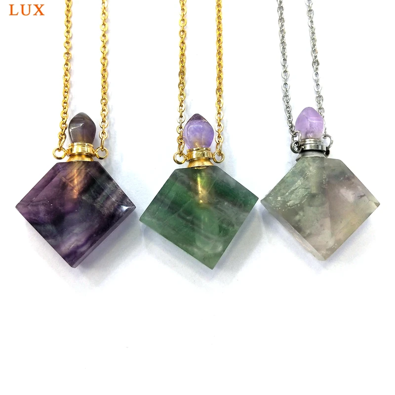 Природные драгоценные камни флюорита искусственная призматическая Форма