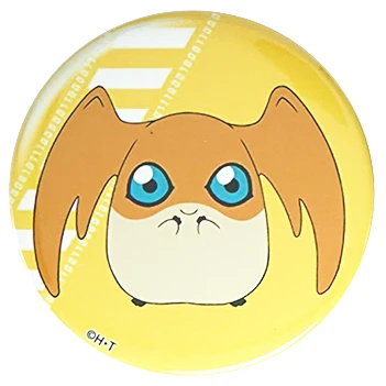 Digimons аниме металлический значок Piyomon Agumon gabumon Gatomon Patamon Palmon Gomamon Tentomon Декоративный металл значок брошь булавки - Окраска металла: 07 Patamon