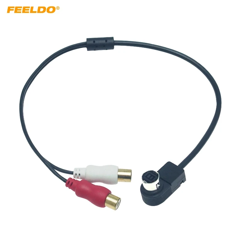 Автомагнитола FEELDO 2RCA-кабеля Aux-адаптер для Alpine KCA-121B JVC Ai-net проигрыватель 9887 105 117 9855
