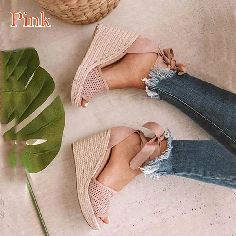 2-Pink Для женщин; сезон лето; модная повседневная обувь на высоком каблуке, открытые сбоку туфли с закрытой пяткой в стиле ретро открытый носок платформы сандалии Sandalias Mujer - Цвет: 2-Pink