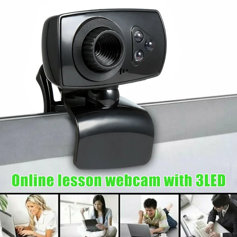 Веб-камера с микрофоном 12 МП USB светодиодный | Компьютеры и офис