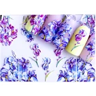 Акриловые 3D-Наклейки для ногтей разной формы с гравировкой, цветные наклейки на ногти, Z0234