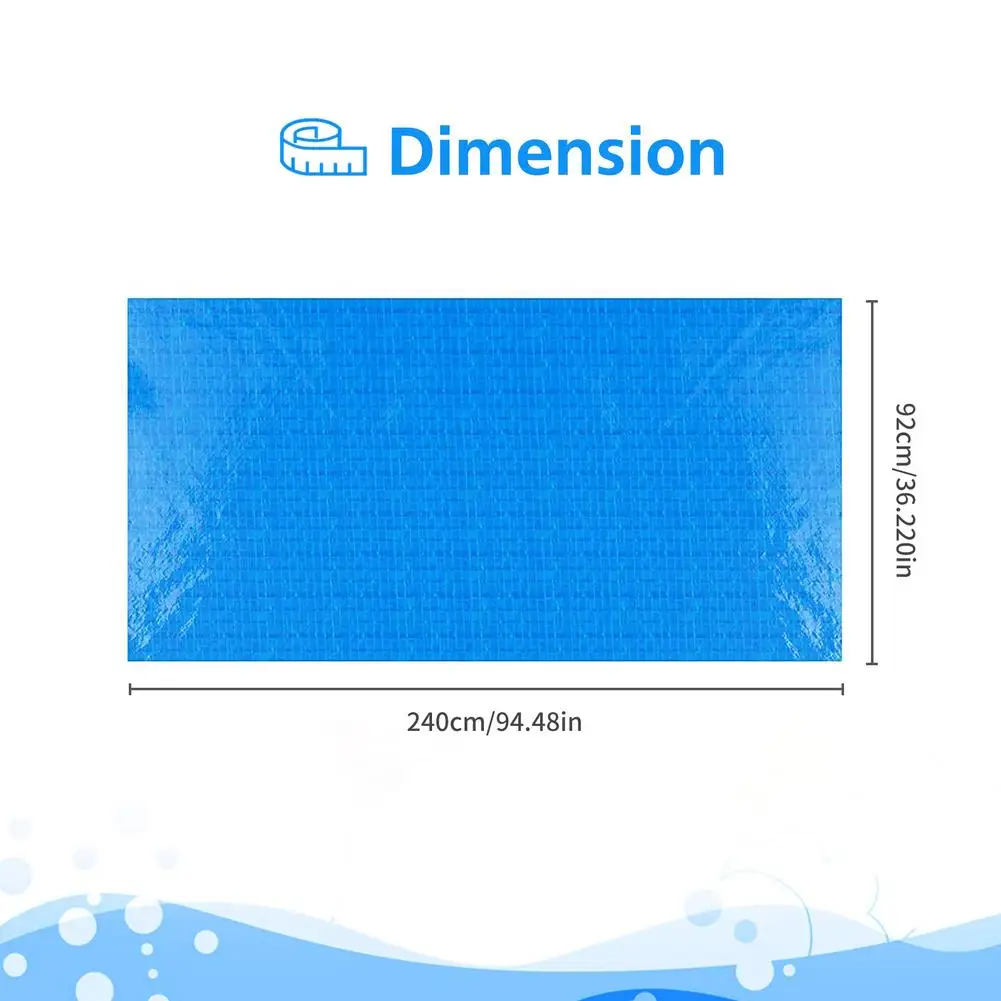 

Newest Pool Cover Round Square Solar Swimming Pool Tub Cover 240 300cm Outdoor Blanket Accessories