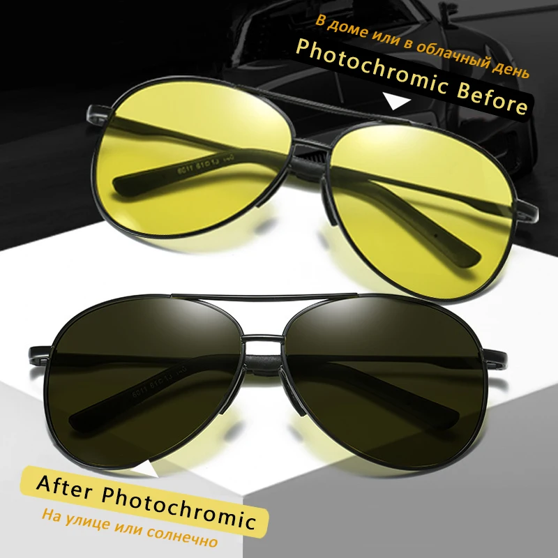 

BENCI Brand Photochromic Men Sunglasses Polarized Glasses Day Night Vision Driving Sun Glasses For Male Oculos De Sol Masculino