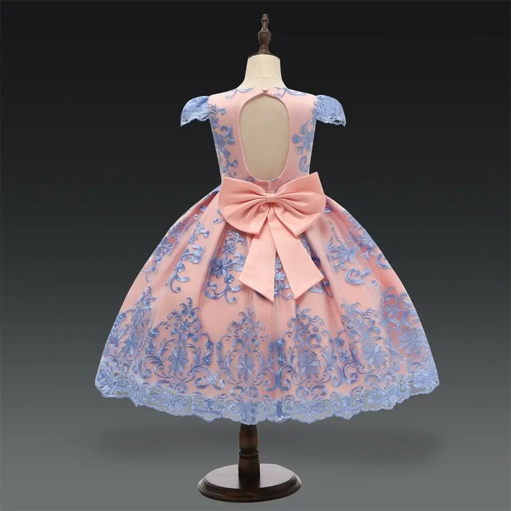 Детское кружевное платье-пачка с бантом на Возраст 3-8 лет | Детская одежда и обувь