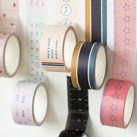 3roll date schedule basis washi tape creative literary and artistic decorative stickers tape school supplies stationery 20mm3m