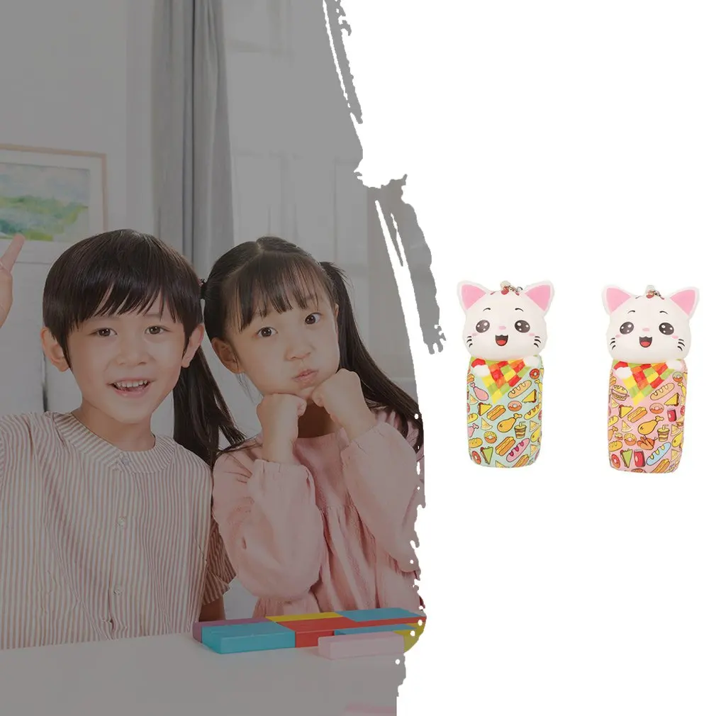 

Simulated Cartoon Colorful Paper-cut Kitten Toy Decoration Slow Rebound Decompression Toy Foam Relaxed Toy Cake Sample Model