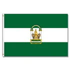 Флаг Штата Андалусии, 3x5 футов, x 90 см, баннер, 100D полиэстер, латунные втулки, индивидуальный флаг