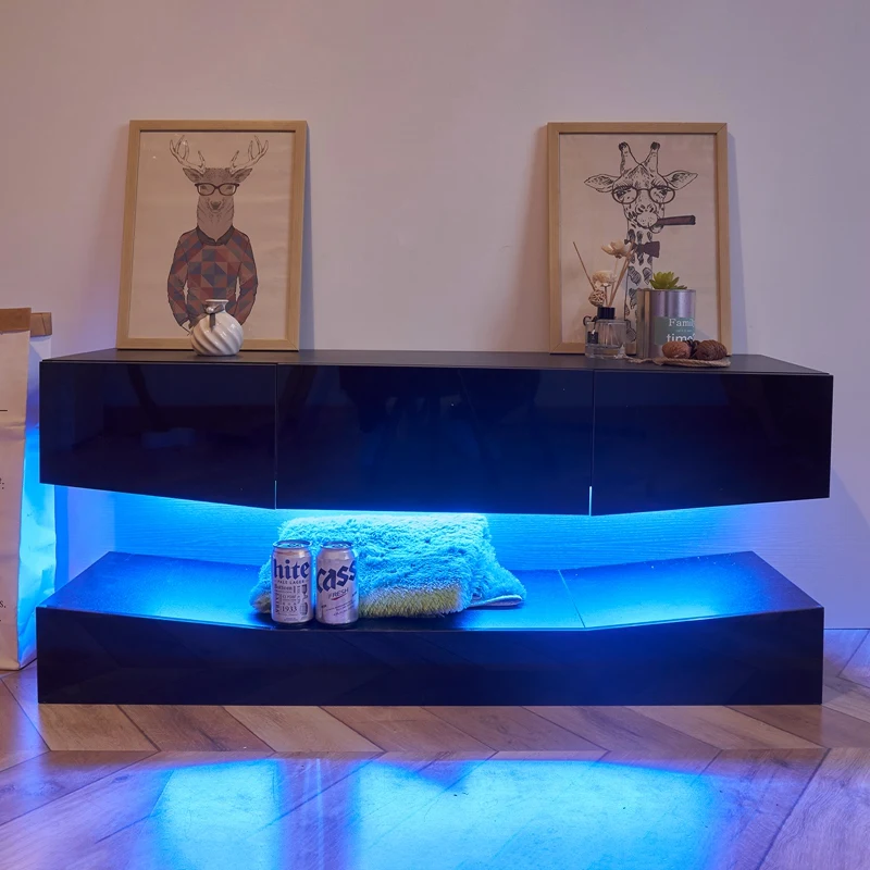 

LED TV Tables for Living Room TV Stands Modern Furniture Home Storage Organizer Table
