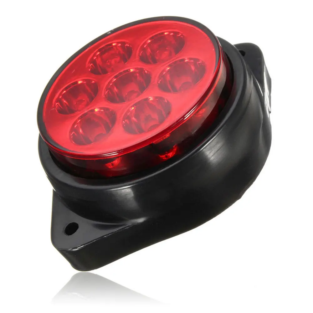 

24v LED Round Side Marker Light Trailer Truck Turn Signal Light Indicator Lamp Rear Side Warning Red For Pickup Camping Lorry