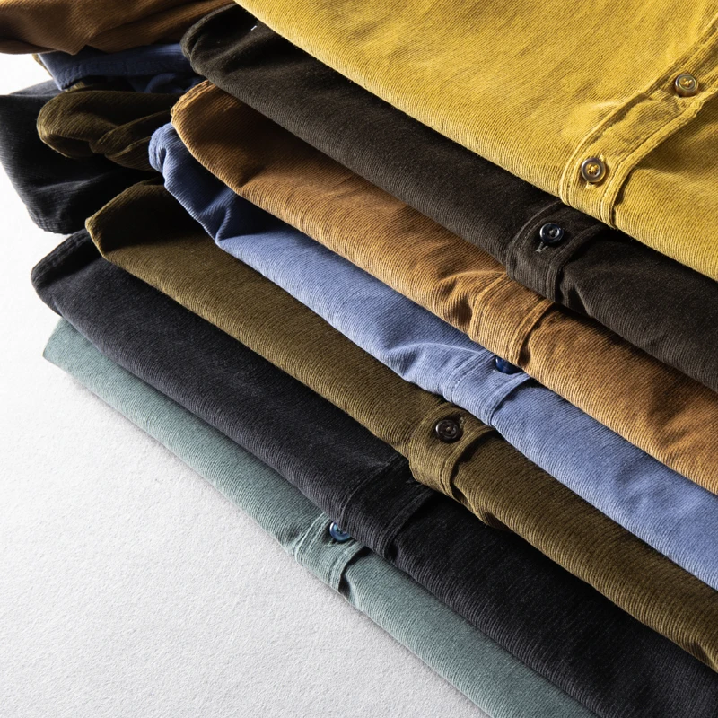 Лимонно желтый цвет мужские рубашки брендовая осенняя и весенняя рубашка для